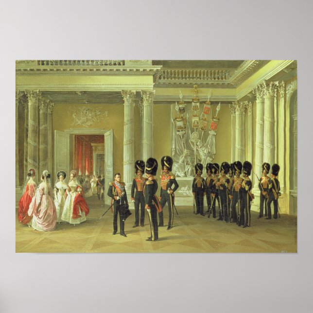 Póster El Salón Heráldico en el Palacio de Invierno, St (Frente)