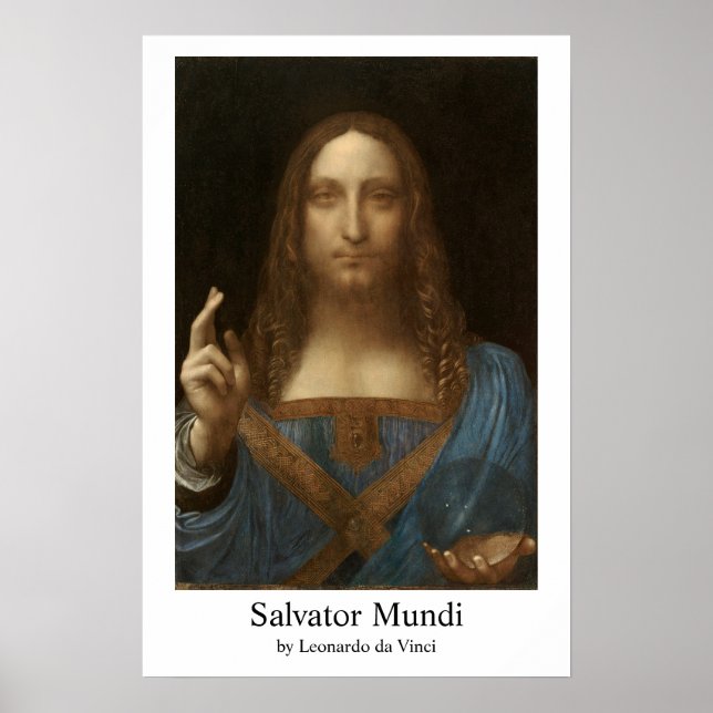Póster El salvador Mundi de Leonardo da Vinci (Frente)