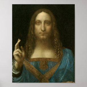 Póster El salvador Mundi de Leonardo da Vinci