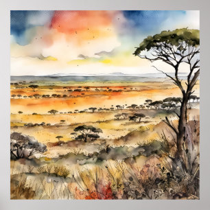 Póster El salvaje africano develado