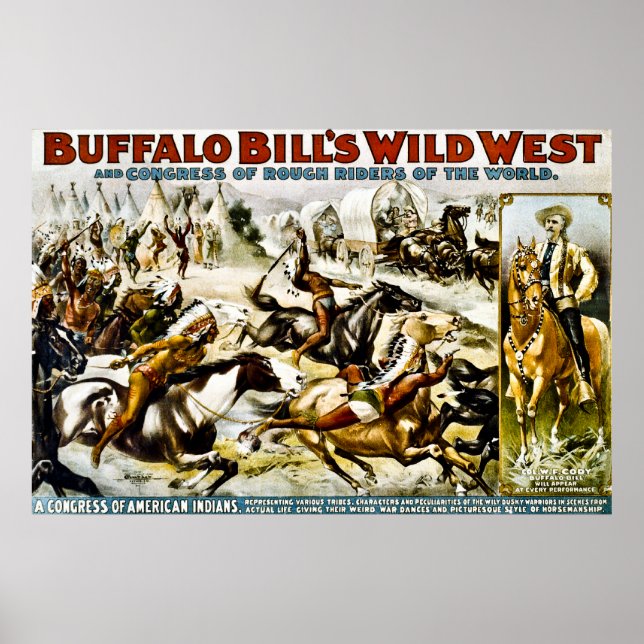 Póster El salvaje Occidente de Buffalo Bill - Congreso de (Frente)