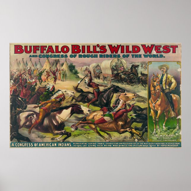 Póster El salvaje oeste de Buffalo Bill [1899] (Frente)