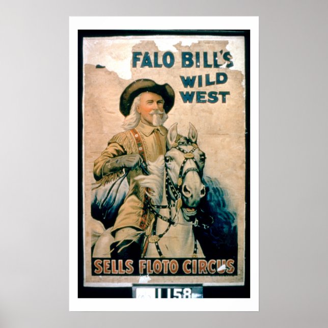 Póster 'El salvaje oeste de Buffalo Bill', vende Floto Ci (Frente)