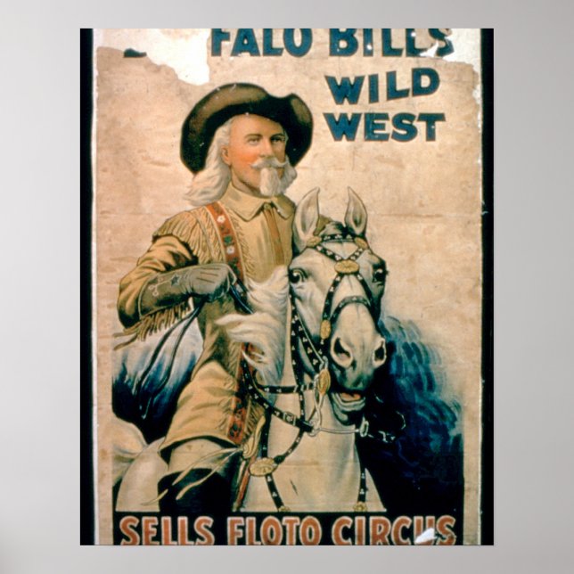 Póster 'El salvaje oeste de Buffalo Bill', vende Floto Ci (Frente)