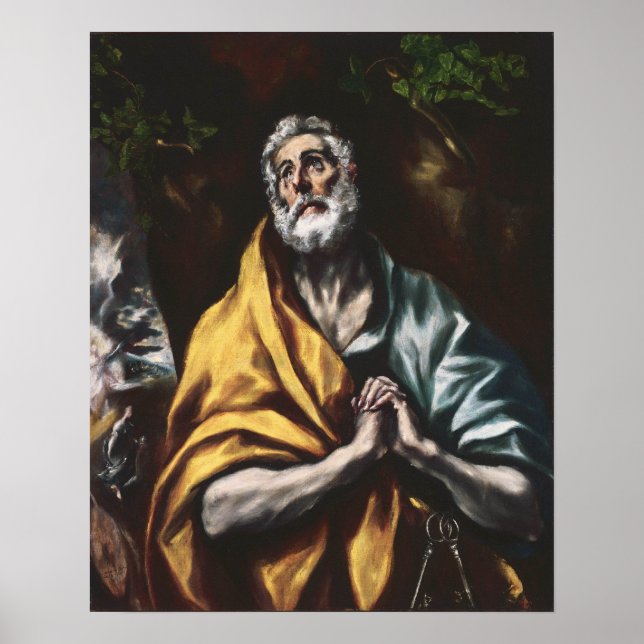 Póster El San Pedro arrepentido de El Greco (Frente)