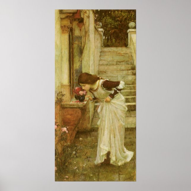Póster El santuario de John William Waterhouse (Frente)