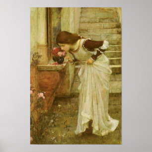 Póster El Santuario de John William Waterhouse
