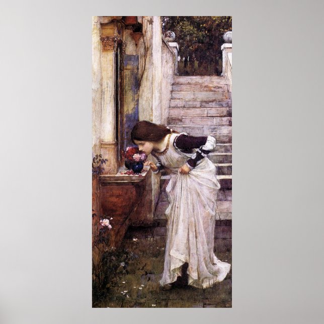 Póster El santuario, de John William Waterhouse - 1895 (Frente)