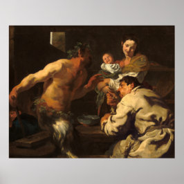 Póster El Satyr - Johann Liss Poster Bella Artes alemán