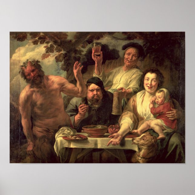 Póster El Satyr y los campesinos (Frente)