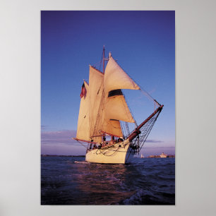 Póster El Schooner histórico de Western Union, Key West