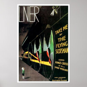 Póster El Scotsman del vuelo - poster grande