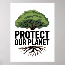 Póster El Secreto para un Futuro más Verde está Enraizado