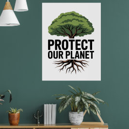 Póster El Secreto para un Futuro más Verde está Enraizado