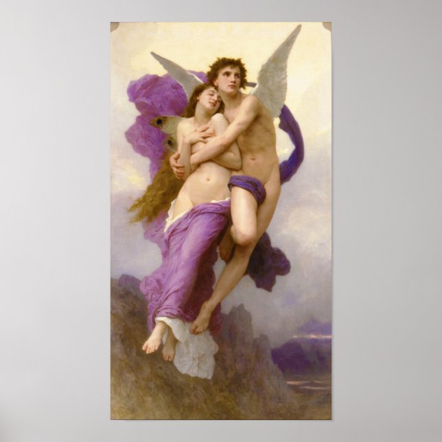 Póster El secuestro de Psyche - William Bouguereau (Frente)