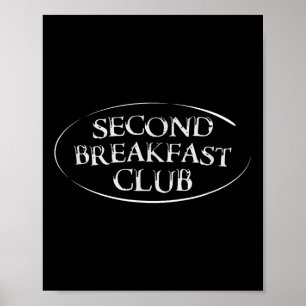 Póster El segundo club de desayuno _ Nerdy Funny High Fan