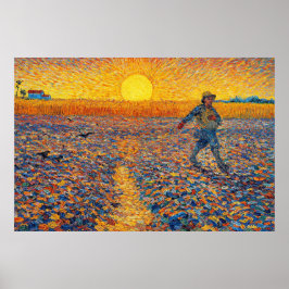 Póster El sembrador de Vincent van Gogh