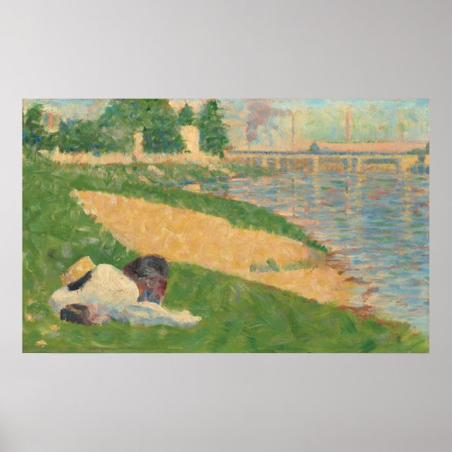 Póster El Sena con Ropa - Georges Seurat Bella Artes (Frente)