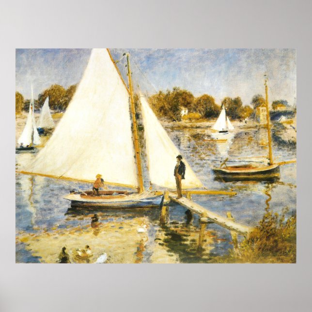 Póster El Sena de Argenteuil Auguste Renoir (Frente)