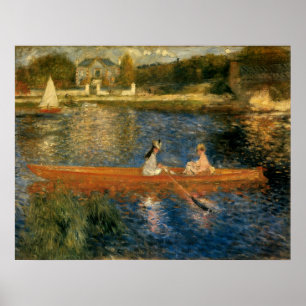 Póster El Sena de Renoir en Asnières (el Skiff) Ca 1879