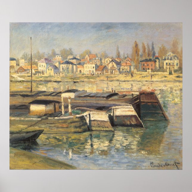Póster El Sena en Asnieres por Claude Monet (Frente)