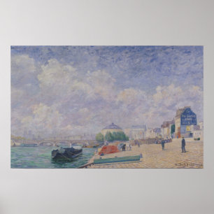 Póster El Sena en Bercy, 1885