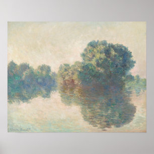 Póster El Sena en Giverny por Claude Monet