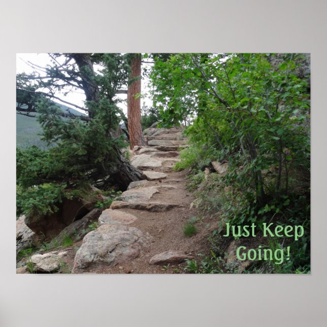 Póster El sendero recorrió menos. (Frente)