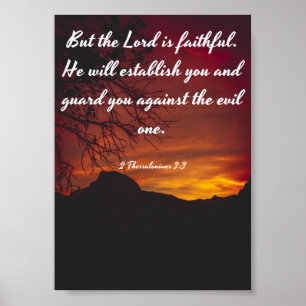 Póster El Señor es fiel - Biblia
