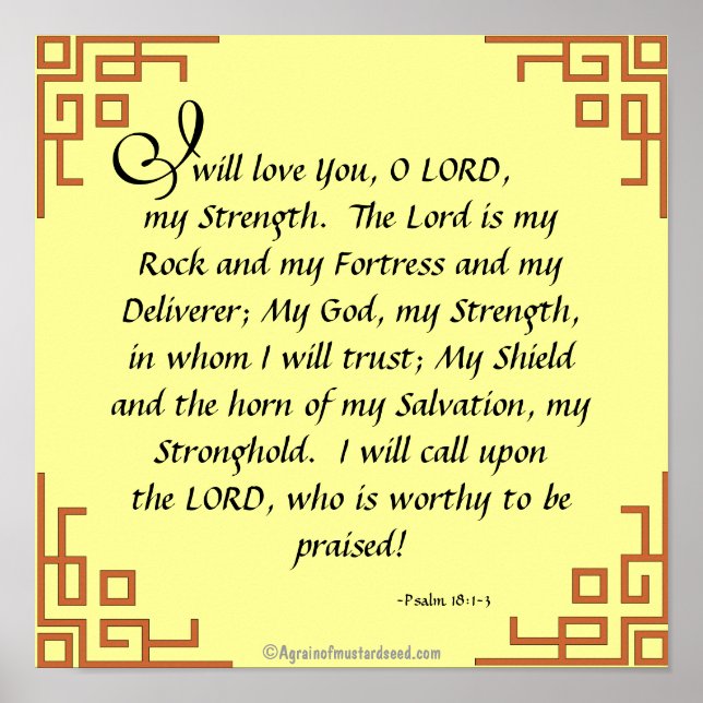 Póster El Señor es mi Biblia de rock Quote Prayer (Frente)