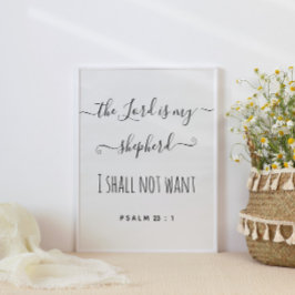 Póster El Señor es mi guión de pastor