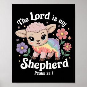 Póster El Señor Es Mi Pastor De Fe Cristiana De Pascua