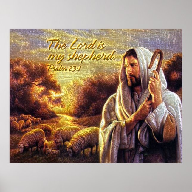 Póster El Señor es mi pastor Imprimir (Frente)