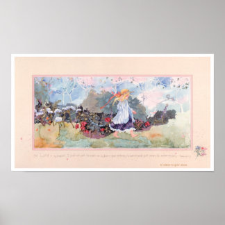 Póster El SEÑOR es mi pastor-pastor Chica