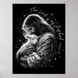 Póster El Señor es mi Pastor. Salmo 23.