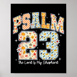 Póster El Señor Es Mi Pastor Salmo 23 Biblia Cristiana V