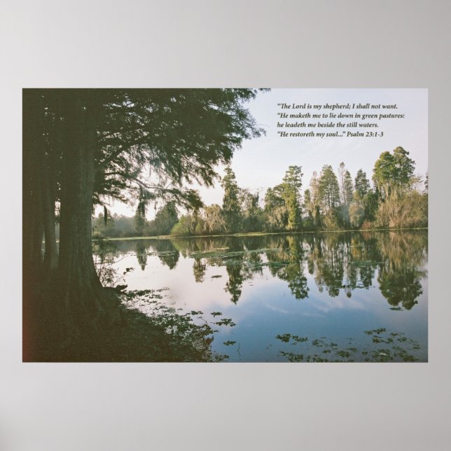 Póster El Señor es mi pastor — Variación D (Frente)