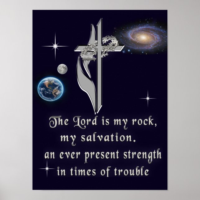 Póster El Señor es mi piedra (Frente)
