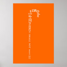 El Señor es mi Poster Pastor