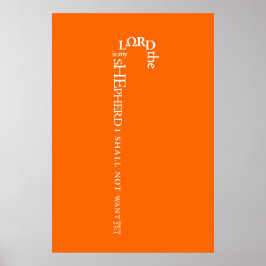 Póster El Señor es mi Poster Pastor