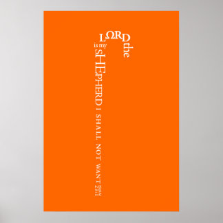 Póster El Señor es mi Poster Pastor