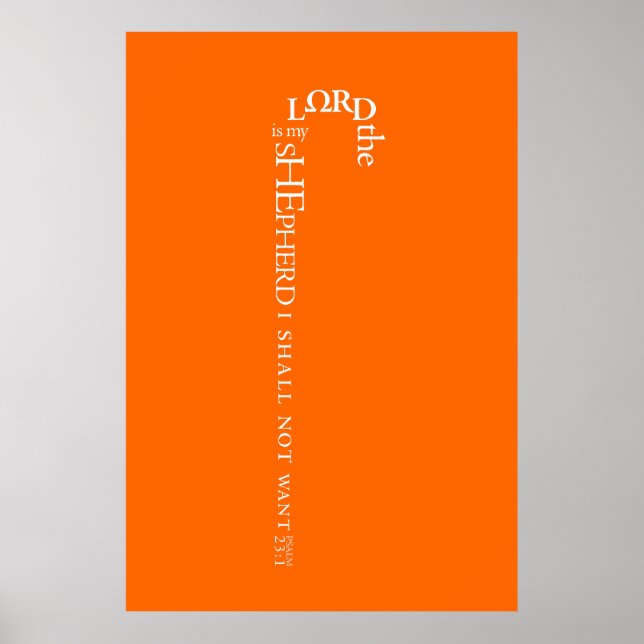 Póster El Señor es mi Poster Pastor (Frente)