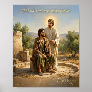 Póster El Señor Está Contigo Guerrero Valiente