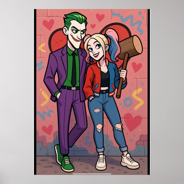 Póster El señor y la señora Joker (Frente)
