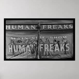 Póster El ser humano Freaks el poster del papel