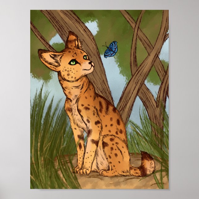 Póster El Serval y la Mariposa (Frente)