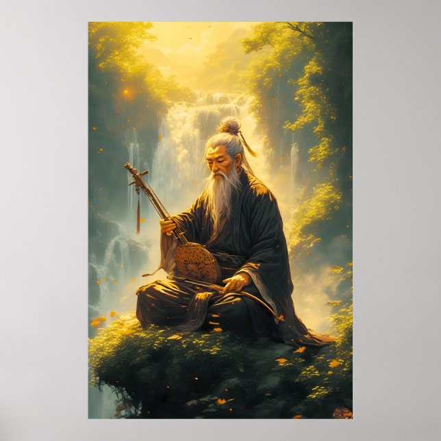 Póster El Shan Shui del ermitaño (Frente)