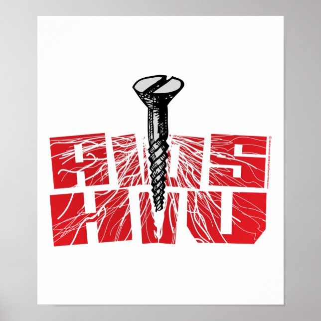 Póster El sida de la tripulación y el VIH (Frente)