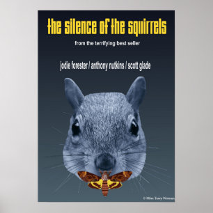 Póster El silencio de las ardillas - una parodia