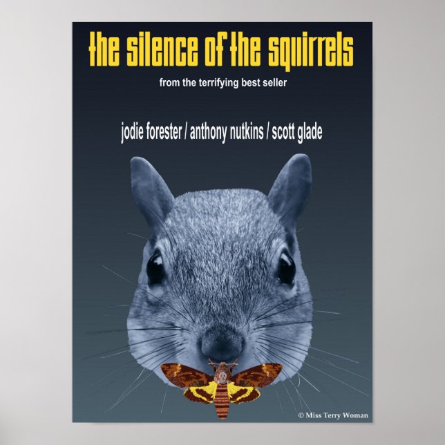 Póster El silencio de las ardillas - una parodia (Frente)